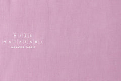 DEADSTOCK Japanese Fabric Shokunin Collection Orihimedaki Washed Linen - lilac - 50cm