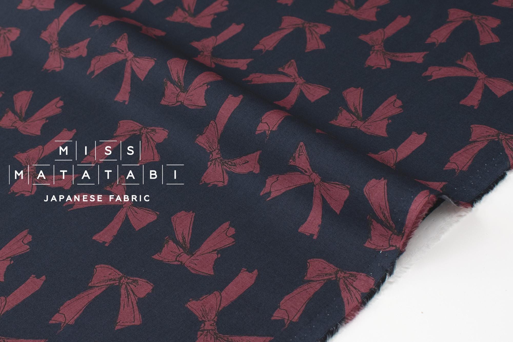 Japanese Fabric Akari - navy blue - 50cm