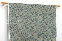 Japanese Fabric Sleepy Mountain Brushed Cotton - green - 50cm