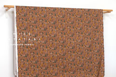 Japanese Fabric Sleepy Mountain Brushed Cotton - terracotta - 50cm