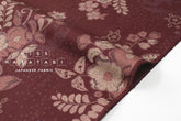 Japanese Fabric Tsujigahana - wine red - 50cm