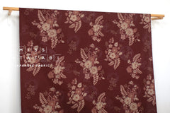 Japanese Fabric Tsujigahana - wine red - 50cm
