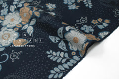 Japanese Fabric Tsujigahana - blue - 50cm