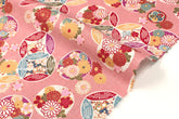 Japanese Fabric Shippo Ohana - pink - 50cm