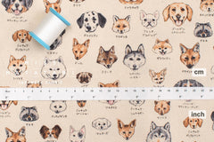 Japanese Fabric Pups - cream - 50cm