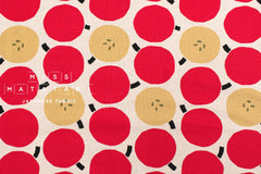 Japanese Fabric Apples - red - 50cm