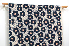 Japanese Fabric Pop Floral - blue - 50cm