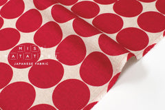 DEADSTOCK Japanese Fabric Mattina Di Vacanza Dots - red - 50cm