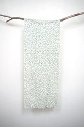 Shokunin Collection Hand-printed Chusen Japanese Tenugui Fabric - Scattered Uchiwa 12 blue - panel