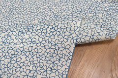 Shokunin Collection Hand-printed Chusen Japanese Tenugui Fabric - Hanaigata Sakura 14 blue - panel