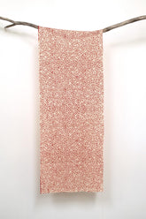 Shokunin Collection Hand-printed Chusen Japanese Tenugui Fabric - Hanaigata Sakura 15 red - panel