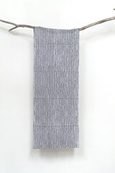 Shokunin Collection Hand-printed Chusen Japanese Tenugui Fabric - Abacus 21 blue - panel