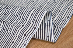 Shokunin Collection Hand-printed Chusen Japanese Tenugui Fabric - Abacus 21 blue - panel