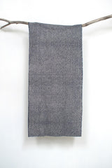 Shokunin Collection Hand-printed Chusen Japanese Tenugui Fabric - Hail 36 dark indigo blue- panel