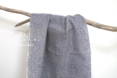 Shokunin Collection Hand-printed Chusen Japanese Tenugui Fabric - Hail 37 grey - panel
