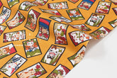 Japanese Fabric Hanafuda - yellow - 50cm