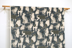 Japanese Fabric Sweet Kitty - blue - 50cm