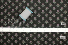 Japanese Fabric Arabella Floral - charcoal - 50cm
