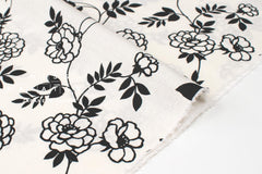 Japanese Fabric Misty - black and white - 50cm