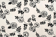 Japanese Fabric Misty - black and white - 50cm