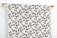 Japanese Fabric Misty - black and white - 50cm