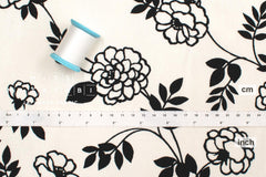 Japanese Fabric Misty - black and white - 50cm