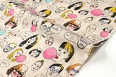 Japanese Fabric The People We Meet - multi - 50cm