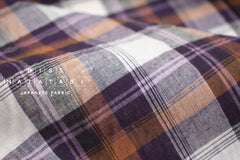 DEADSTOCK Japanese Fabric Madras Check Cotton I - 8 - 50cm