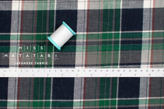 DEADSTOCK Japanese Fabric Madras Check Cotton I - 15 - 50cm