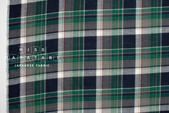 DEADSTOCK Japanese Fabric Madras Check Cotton I - 15 - 50cm