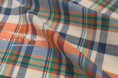 DEADSTOCK Japanese Fabric Madras Check Cotton III - 9 - 50cm