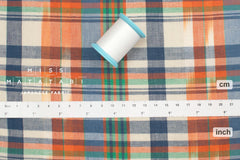 DEADSTOCK Japanese Fabric Madras Check Cotton III - 9 - 50cm