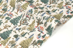 Japanese Fabric Sleepy Mountain Brushed Cotton - cream - 50cm