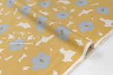 Japanese Fabric Akane Flowers - yellow - 50cm