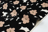 Japanese Fabric Akane Flowers - black - 50cm