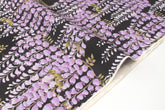 Japanese Fabric Fuji Wisteria Watercolor - black - 50cm