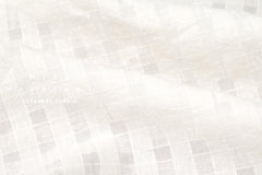 Japanese Fabric Yarn Dyed Shokunin Collection Azumadaki Gingham Voile - off white - 50cm