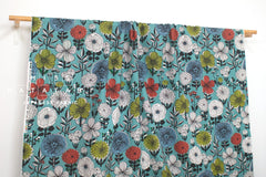 DEADSTOCK Japanese Fabric Mattina Di Vacanza Isla Floral II - B - 50cm