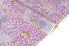 Japanese Fabric Fuji Wisteria Watercolor - wisteria - 50cm