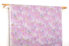 Japanese Fabric Fuji Wisteria Watercolor - wisteria - 50cm