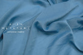 DEADSTOCK Japanese Fabric Shokunin Collection Azumadaki Cotton Silk Blend - storm blue - 50cm