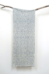 Shokunin Collection Hand-printed Chusen Japanese Tenugui Fabric - Hanaigata Sakura 14 blue - panel