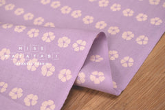Shokunin Collection Hand-printed Chusen Japanese Tenugui Fabric - Dianthis 20 wisteria - panel