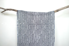 Shokunin Collection Hand-printed Chusen Japanese Tenugui Fabric - Abacus 21 blue - panel