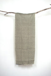 Shokunin Collection Hand-printed Chusen Japanese Tenugui Fabric - Kunoji Chain 26 black - panel