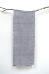 Shokunin Collection Hand-printed Chusen Japanese Tenugui Fabric - Hail 37 grey - panel