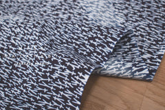 Shokunin Collection Hand-printed Chusen Japanese Tenugui Fabric - Pine Needles on a Mountain Path 38 indigo blue - panel