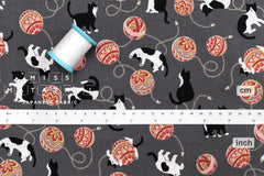 Japanese Fabric Hachiware Tuxedo Cats - 2E - 50cm