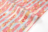 Japanese Fabric Wa Stripes - pink - 50cm