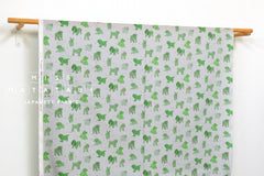 Japanese Fabric Fluffy Pups - green - 50cm